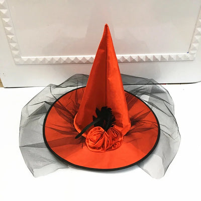 Holiday Party Supplies Halloween Witch Hats Makeup Costumes Props Halloween Decorations for Home День Рождения Декор Witch Hat