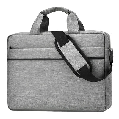 Laptop Carrying Case Shockproof Laptop Crossbody Bag Waterproof Nylon Laptop Handbag 3 Compartments for 14 Inch Laptop