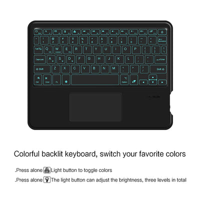 Deutsch Wireless Bluetooth Backlight Touchpad Keyboard For Phone iPad Tablet Laptop German keyboard For Android iOS Windows