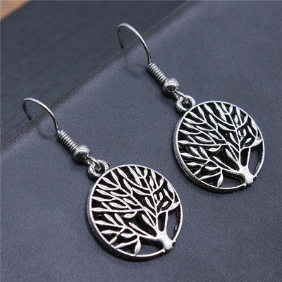 Tree Earring Women Drop Earrings Round Tree Dangle Earrings Women Fashion Jewelry Gift For Women