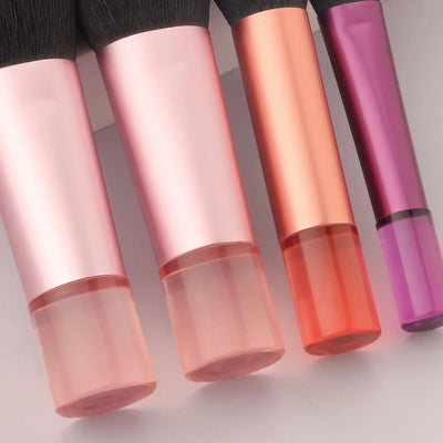 Makeup Brush Sets,10pcs Plastic mini with bag multifunctional Makeup Brush at home or On-the-Go  beauty  Sculpting Brush
