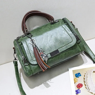 Classic Women Shoulder Bag Ladies Tassel Designer Handle Handbag Casual Women PU Leather Messenger Tote Bag Women
