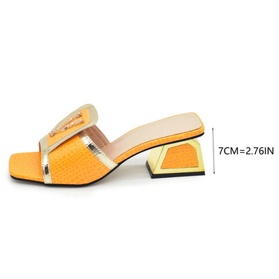New Fashion Elegant Women Shoes Slip on Open Toe Shoes for Wedding Women Plus Size Women Shoes 43 Luxery Nigerian Party Pumps