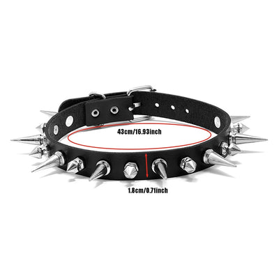 Nail Collar Necklace Bracelet Leg Ring Harajuku Punk Leather Multi Pointed Jewelry Fashionable Neck Chain Collarbone Chain
