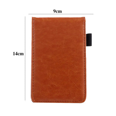 Multifunction Pocket Planner A7 Notebook Small Notepad Note Book Leather Cover Business Diary Memos Office School Stationery