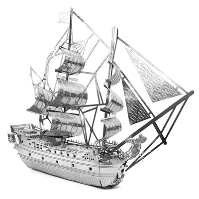 Black Pearl Pirate Ship 3D Metal Puzzle Model Kits DIY Laser Cut Puzzles Jigsaw Toy For Children