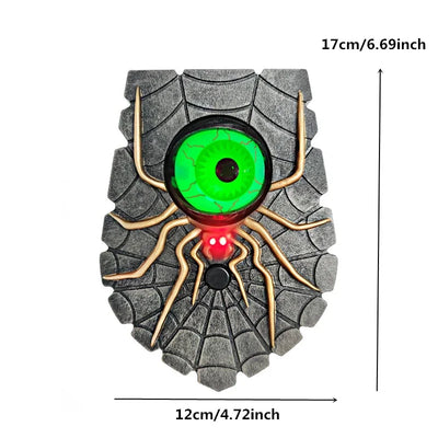 1PC Halloween Hanging Animated Decorations Talking Shaking Scary Clown with Chain Voice Control Outdoor Yard Haunted House Prop