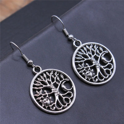 Tree Earring Women Drop Earrings Round Tree Dangle Earrings Women Fashion Jewelry Gift For Women