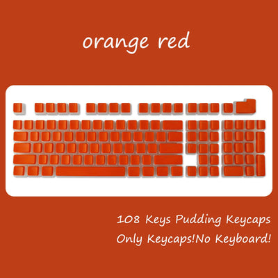 OEM Profile PBT Keycaps 108 Keys Pudding Keycap For Cherry MX Switch Mechanical Keyboard RGB Gamer backlit Key Caps Custom DIY