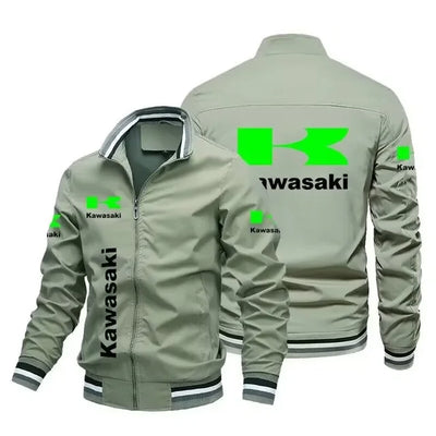 2024 Men's Jacket Motorcycle Jacket Casual Windproof Jacket Racing Jacket Plus Size Kawasaki Sports Shirt Tops