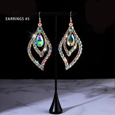 Belly Dance Necklace Rhinestone Female Adult High-End Stage Profession Performance Competition Accessories Dance Jewellery