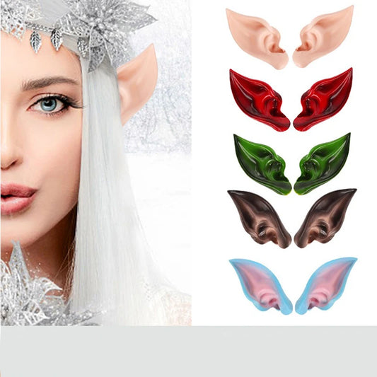 Halloween Latex Elf Ears Ghost Festival Party Demon Witch Dress Up Ears Trick Or Treat Kids Happy Halloween Day 2025