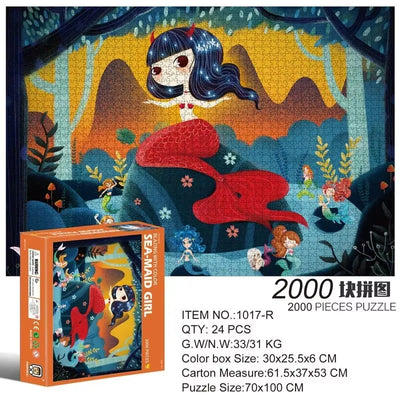 2000 Pieces Jigsaw Puzzle Various Landscape Patterns Jigsaw Puzzle Educational Toy for Kids Children 's Games Christmas Gift