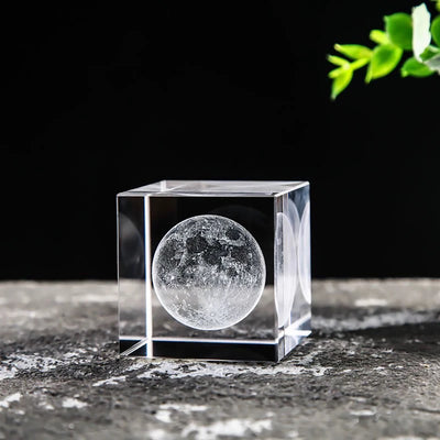 1 Crystal Decoration, Moon, Galaxy And Other Collection Crafts, Beautify Home Holiday Gifts 1 Crystal Decoration, Moon, Galaxy A