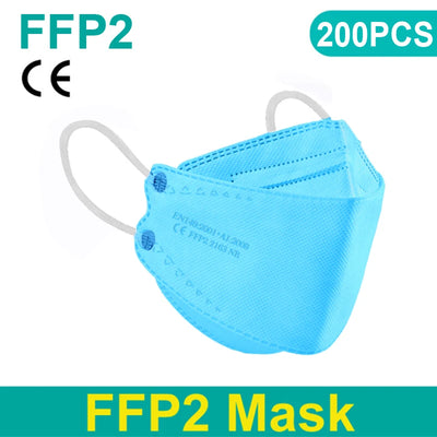 Adult 4 Layers CE FFP2 KN95 Mask Respirator Fabric Face Mask FFP2 Mascarilla Filter Mouth Dustproof Reuseable ffp2 Face mask