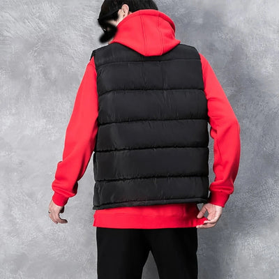 Herren Weste Jacke Warm Ärmellos Jacken Winter Wasserdicht Reißverschluss Mantel Herbst Stehkragen Lässige Weste Markenkleidung