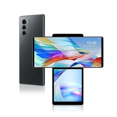 Unlocked Original LG WING 5G CellPhone F100VM F100TM F100N F100 4G LTE Mobile Phone 6.8'' 128GB ROM Android WING SmartPhone