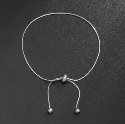 Snake Bone Chain Female Adjustable Pull-out Necklace Design Simple and Short Neck Chains