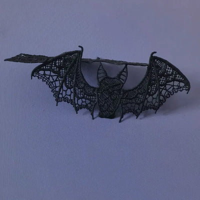 Realistic Bat Halloween Festival Decoration Lace Bat Pendant Multi-purpose Halloween Decoration for DIY Clothing Home Decoration