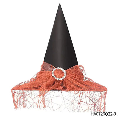 Holiday Party Supplies Halloween Witch Hats Makeup Costumes Props Halloween Decorations for Home День Рождения Декор Witch Hat