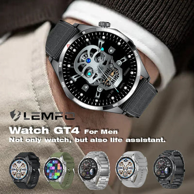 LT09 WATCH GTS4 Smart Watch Men IP68 Waterproof 1.53 HD Screen 360*360 Bluetooth Call 330mAh Blood Oxygen Smartwatch For Men