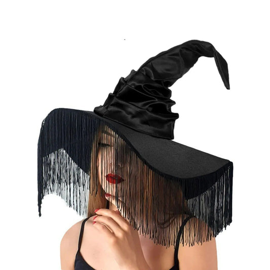 Velvet Cloth Halloween Witch Hats Punk Gothic Queen Flower Wizard Cap Baroque Party Decoration Cosplay Dress Up Supplies Adult