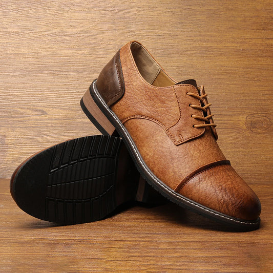 Size 7~13 Men Shoes 2024 New Men Casual Derby Shoes Fashion Men Leather Shoes