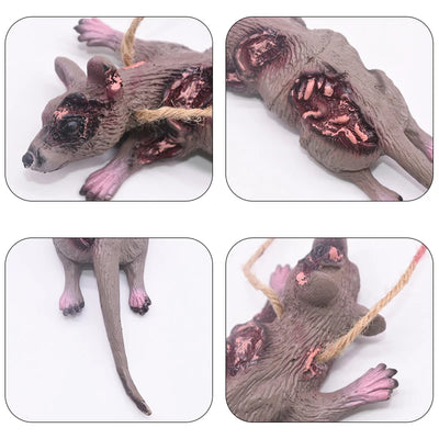 Horror Halloween Ornament Hanging Pendant Scary Bloody Mouse Bat Finger Hanging Props Haunted House Halloween Party Scary Props