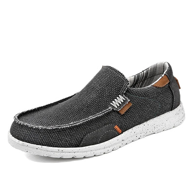 Summer Breathable Sneakers Men Canvas Shoes Slip On Loafers Men Comfty Casual Men Shoes Lightweight Flats Men Walking Zapatos