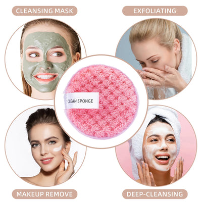 Makeup Brushes and Sponges Set, Pink Makeup Puff,  Headband, Wristband Remover ,  8-16mm DIY Eyelash Extension Kit makeup tool