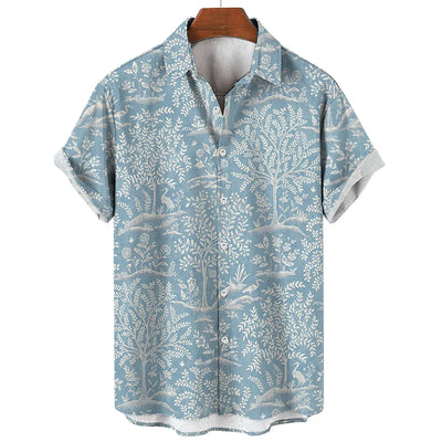 Hawaiian Shirts For Men Short Sleeve Tops New Coconut Treeo Graphic 3d Shirt Fashion Streetwear 5XL Summer Clothing Men's Blouse