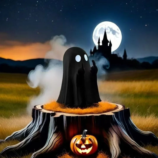 New Halloween family scary White Ghost party decorating yard ornaments study tabletop decorative knickknacks
