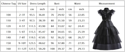 2025 Halloween Horror Children Cosplay Wen. Princess  Add. Black Dress ATF Family Casual Cute Dress For Holiday Party Set