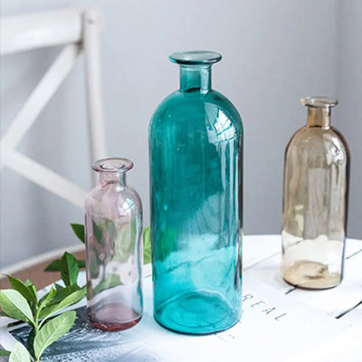 INS Dill Flower Decoration Living Room Flower Pot Glass Bottle Glass Vase Flower Vase Table Decor Home Decoration