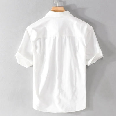 Summer Men's Printed Short-sleeved Shirt Fashionable and Personalized Handsome Casual and Loose Top Youth Trendy Versatile Shirt