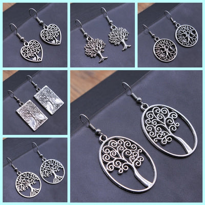 Tree Earring Women Drop Earrings Round Tree Dangle Earrings Women Fashion Jewelry Gift For Women