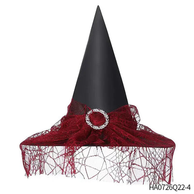 Holiday Party Supplies Halloween Witch Hats Makeup Costumes Props Halloween Decorations for Home День Рождения Декор Witch Hat