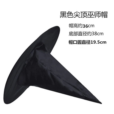 Holiday Party Supplies Halloween Witch Hats Makeup Costumes Props Halloween Decorations for Home День Рождения Декор Witch Hat