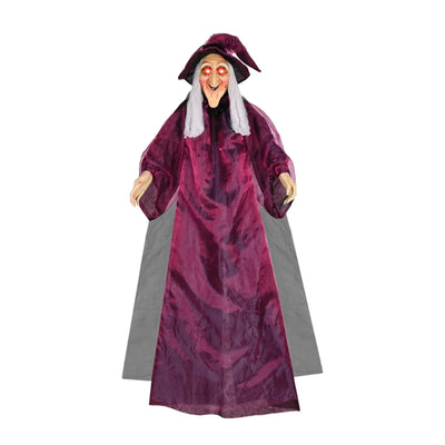 Halloween Witch Ghost Decor Horror Pendant Glowing Prank Props Electric Toys Haunted House Bar Club Home Festival Decoration
