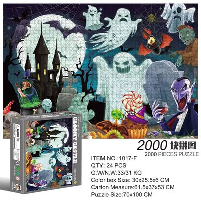 2000 Pieces Jigsaw Puzzle Various Landscape Patterns Jigsaw Puzzle Educational Toy for Kids Children 's Games Christmas Gift