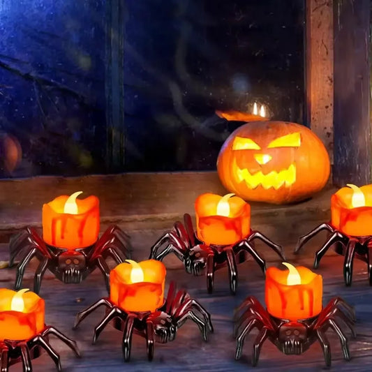 Halloween Decoration Pumpkin Lantern Decoration Party Decoration Spider Night Lantern Ghost House Horror Atmosphere Decoration