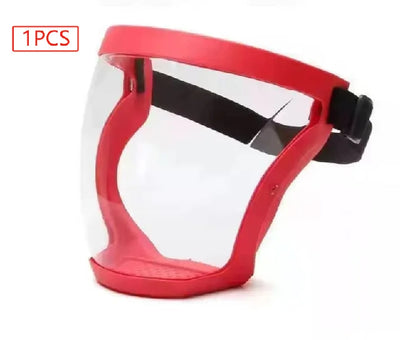 Work Protection Mask Full Face Shield Reusable Home Kitchen Splash Protection Mask Anti-fog Windproof Dustproof Mask With Filter