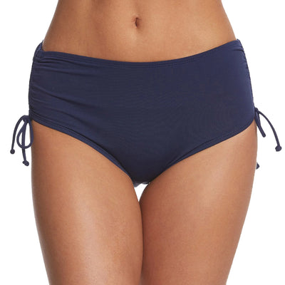 Women Swim Trunks High-Waisted Ruffle Trim Bikini Bottoms Breathable Quick-Drying Tummy Control Woman Swimwear For Beach