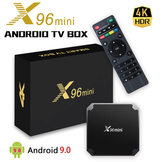 X96Mini Amlogic S905W Smart TV box  Android 9.0 Smart TV Box Support 4K H.265 HEVC AV1 HDR10 X96mini Home Theater TV