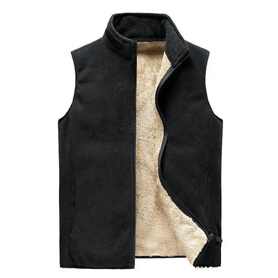 lamb cashmere waistcoat for men Brand Winter Jacket Men Vest Men Zipper Mens Jacket Sleeveless Casual Winter Waistcoat Men S-8XL