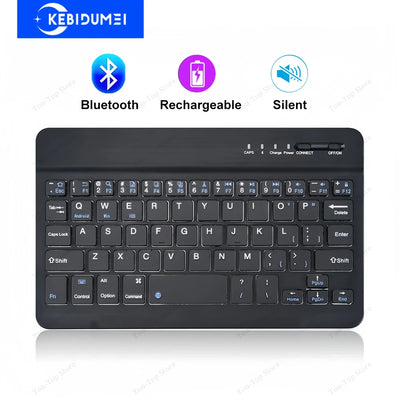 Bluetooth Keyboard Mini Keyboard 200mAh Rechargeable Silent Keyboard Wireless Gaming Keyboard for Laptop Tablet Mac OS Windows