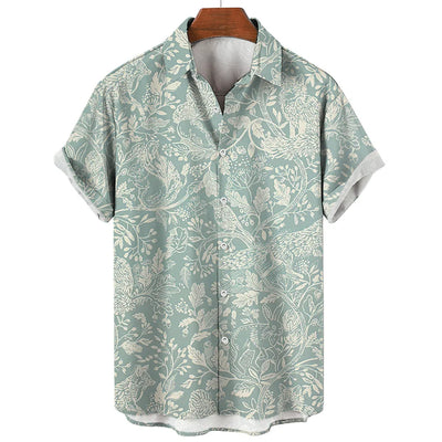 Hawaiian Shirts For Men Short Sleeve Tops New Coconut Treeo Graphic 3d Shirt Fashion Streetwear 5XL Summer Clothing Men's Blouse