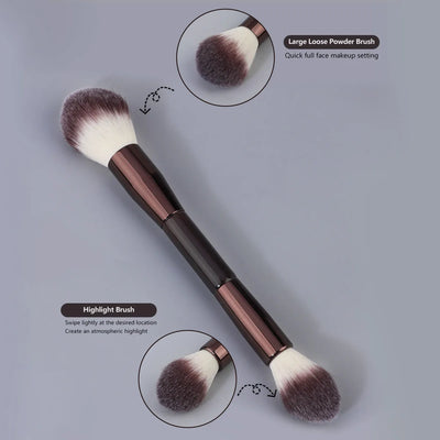 Makeup Brushes Powder Foundation Concealer  Eye Shadow Eyebrow Eyeliner Sculpting Brush Aluminum Handle