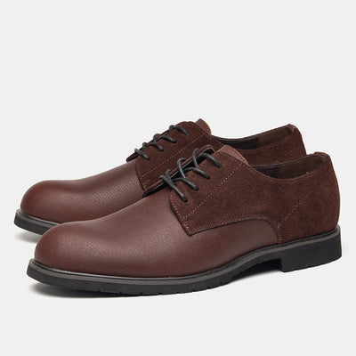 Genuine Leather Men Derby Shoes Thick Sole Men Casual shoes Men Leather Shoes