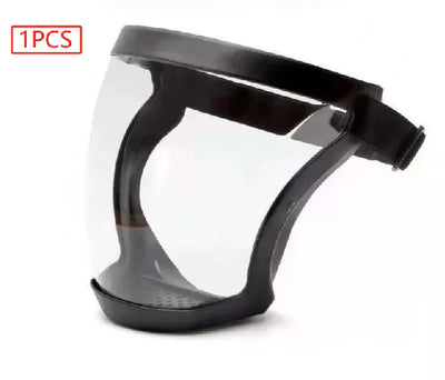 Work Protection Mask Full Face Shield Reusable Home Kitchen Splash Protection Mask Anti-fog Windproof Dustproof Mask With Filter